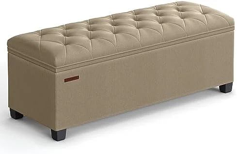 Foldable Ottoman with Hidden Storage