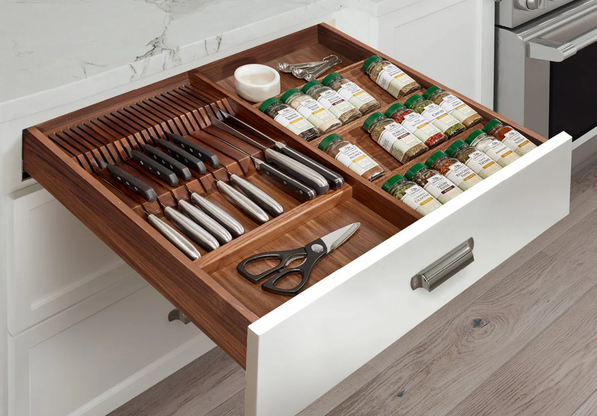 Adjustable Spice Rack Drawer Insert