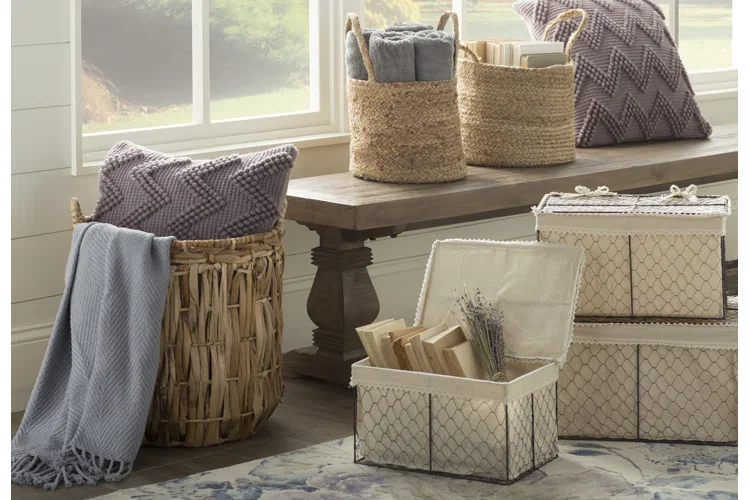 Blanket Storage Bags or Baskets