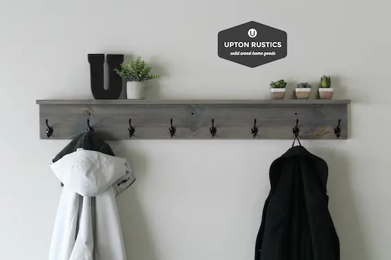Hanging Hooks or Wall-Mounted Racks