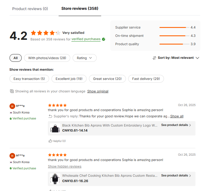 custom Reviews