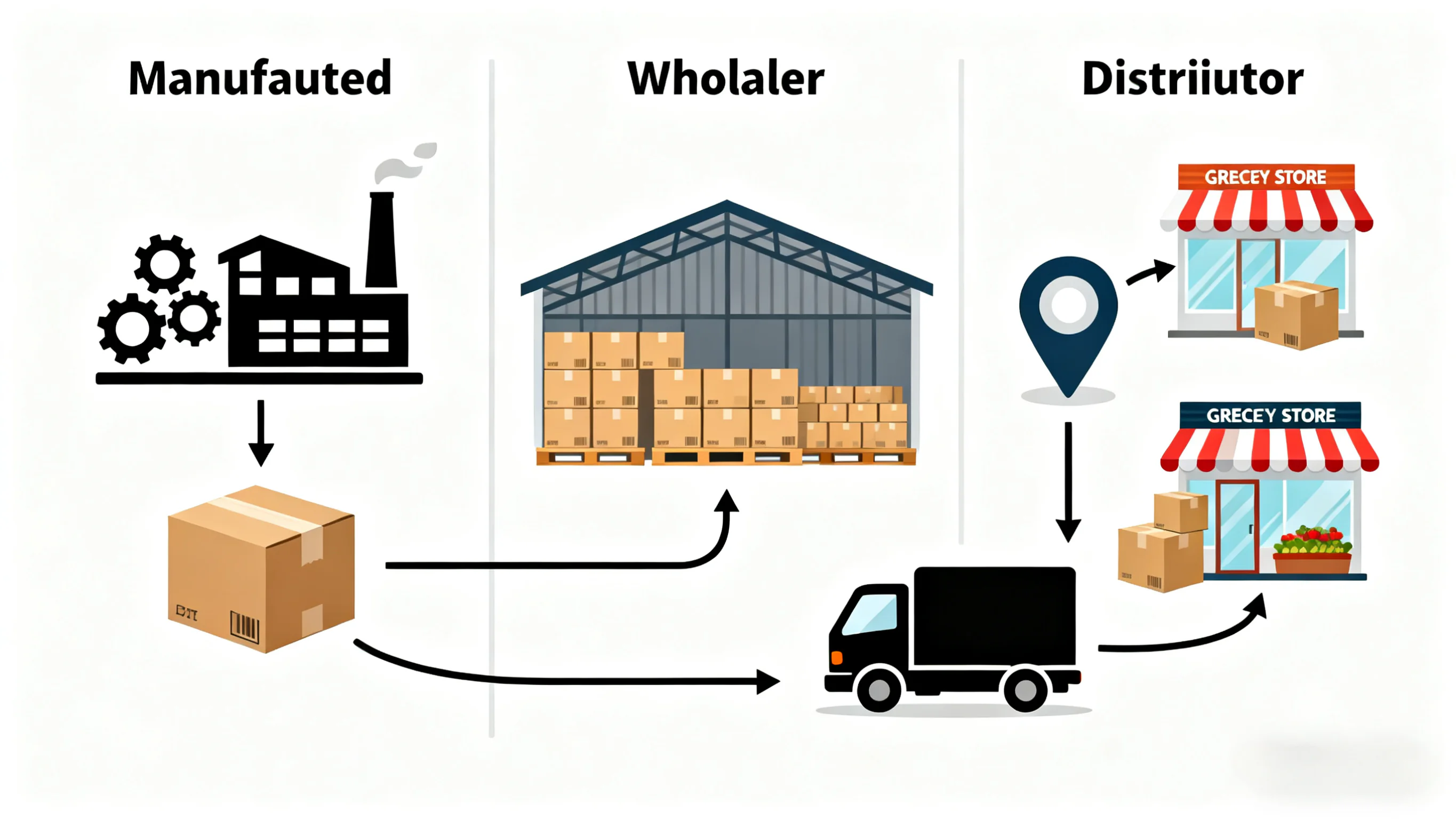 Manufacturer vs Wholesaler vs Distributor