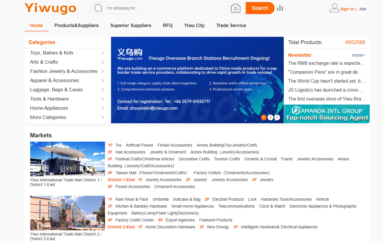 yiwu online wholesale market