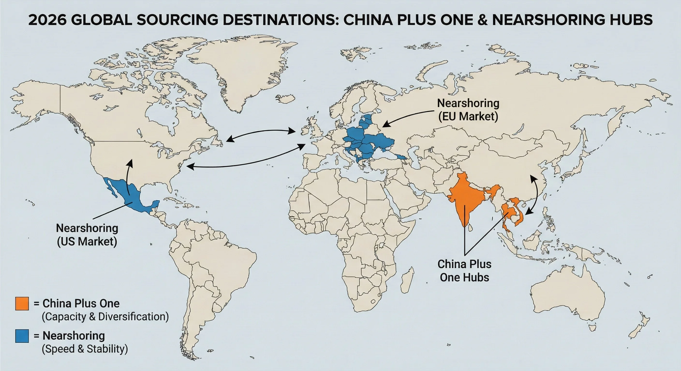 2026 global sourcing map